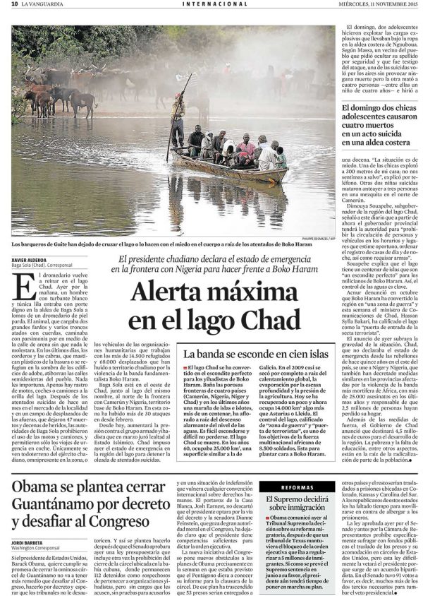 Alerta máxima en el lago Chad